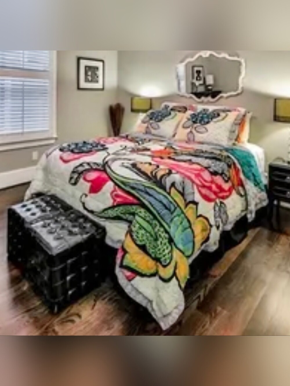 RARE Anthropologie Laelia Queen Quilt & Shams Euro / Standard Bedding Set